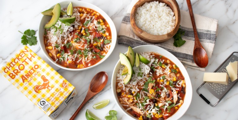 Tex-Mex Chicken and Rice Soup