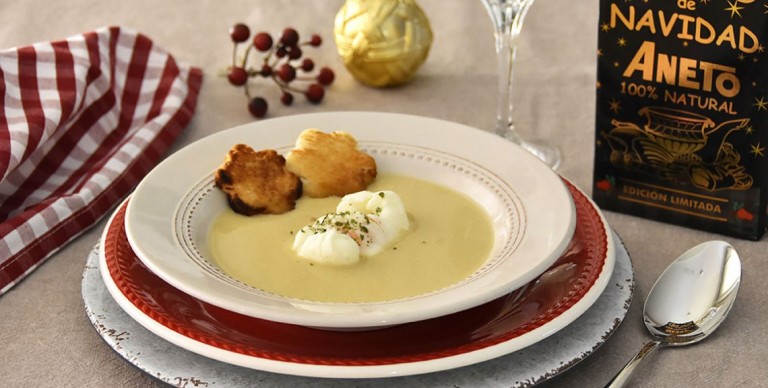 Christmas Cream with Poached Egg