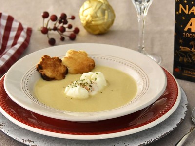 Christmas Cream with Poached Egg