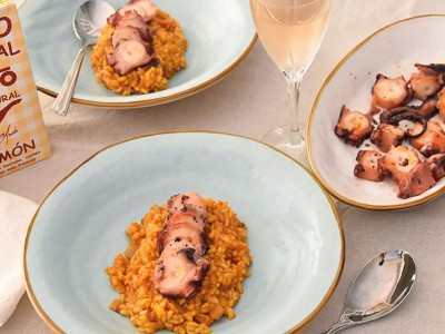 Iberian Rice with Octopus Carpaccio