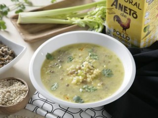 6 - Lentil soup with rice & celery