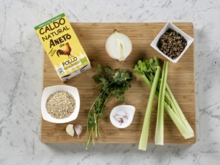 1 - Lentil soup with rice & celery