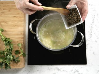 5 - Lentil soup with rice & celery