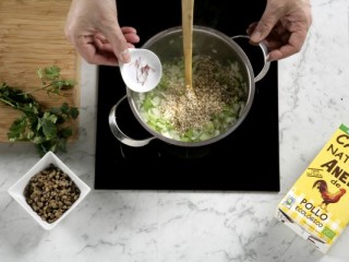 3 - Lentil soup with rice & celery